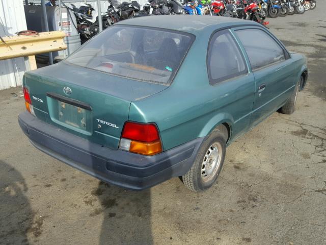 JT2EL55D9S0088614 - 1995 TOYOTA TERCEL STD GREEN photo 4