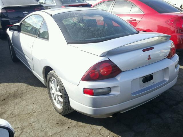 4A3AC44G11E225281 - 2001 MITSUBISHI ECLIPSE GS GRAY photo 3