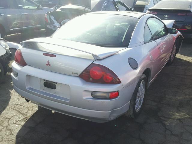 4A3AC44G11E225281 - 2001 MITSUBISHI ECLIPSE GS GRAY photo 4