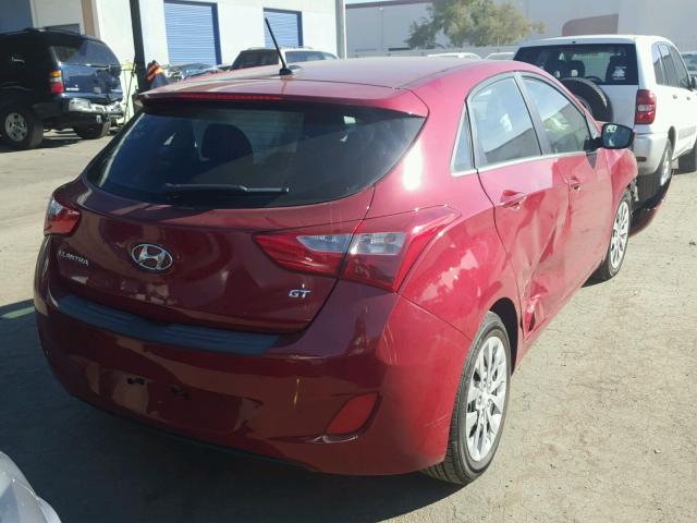 KMHD35LH9GU300822 - 2016 HYUNDAI ELANTRA GT RED photo 4