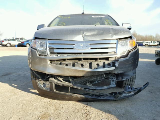 2FMDK48C58BA89460 - 2008 FORD EDGE SEL GRAY photo 9