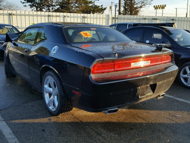 2C3CDYBT8DH510836 - 2013 DODGE CHALLENGER BLACK photo 3