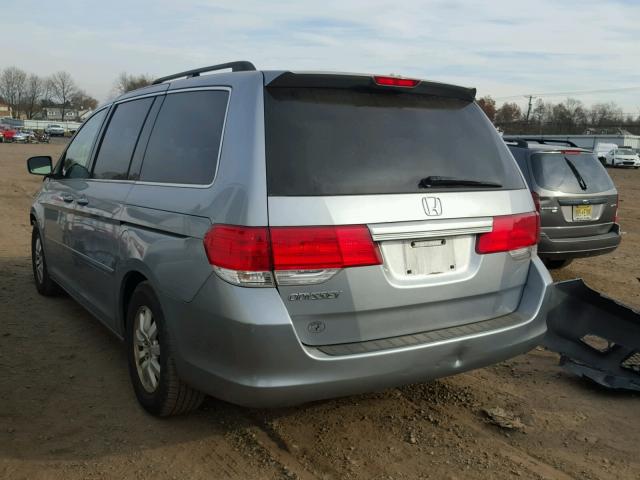 5FNRL38479B029565 - 2009 HONDA ODYSSEY EX BLUE photo 3