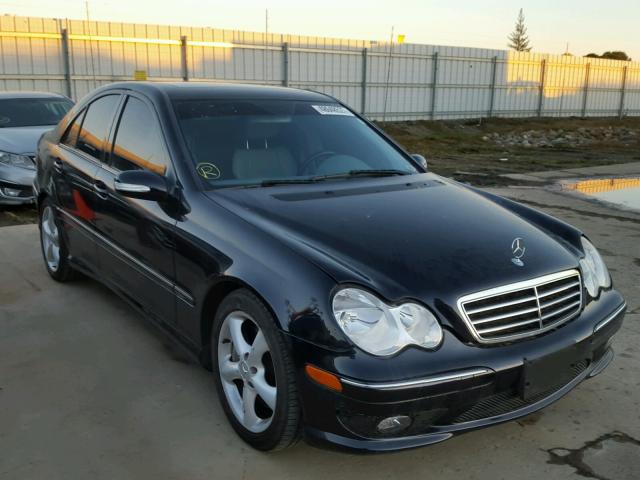 WDBRF52H26F747559 - 2006 MERCEDES-BENZ C GENERATI BLACK photo 1