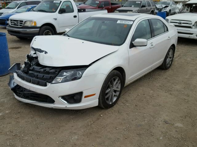 3FAHP0JG3CR247209 - 2012 FORD FUSION SEL WHITE photo 2