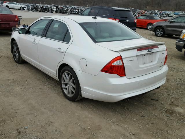 3FAHP0JG3CR247209 - 2012 FORD FUSION SEL WHITE photo 3