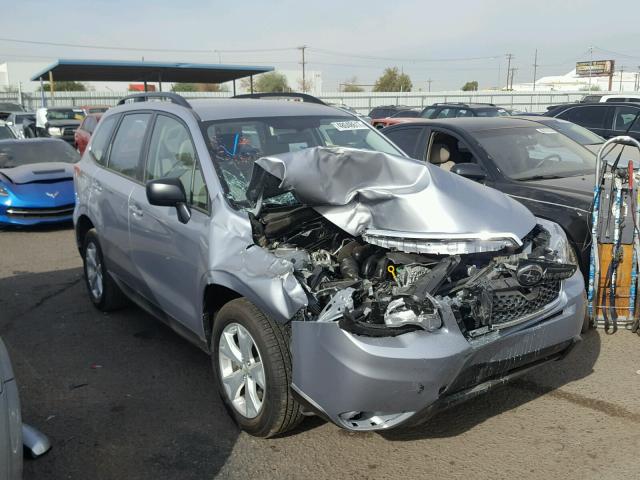 JF2SJABC8FH462031 - 2015 SUBARU FORESTER 2 SILVER photo 1