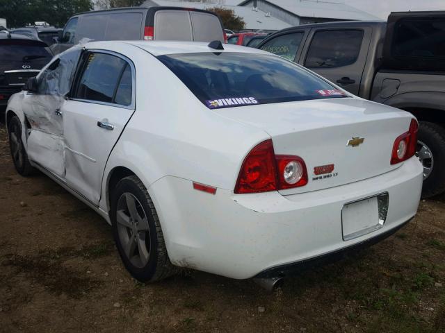 1G1ZC5E05CF364445 - 2012 CHEVROLET MALIBU 1LT 白色 照片 3