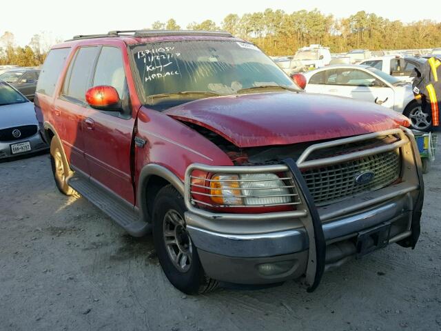 1FMRU17L52LA66641 - 2002 FORD EXPEDITION RED photo 1