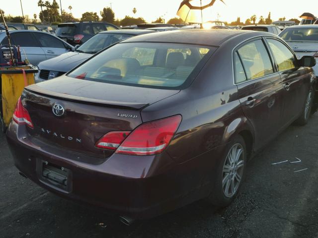 4T1BK36B16U113675 - 2006 TOYOTA AVALON XL RED photo 4