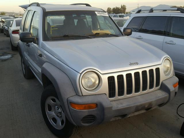 1J4GL48K82W174038 - 2002 JEEP LIBERTY SP SILVER photo 1