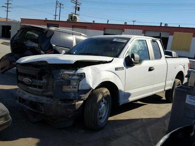 1FTEX1C89FKE75748 - 2015 FORD F150 SUPER WHITE photo 2