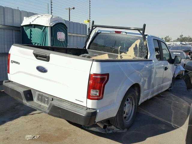 1FTEX1C89FKE75748 - 2015 FORD F150 SUPER WHITE photo 4