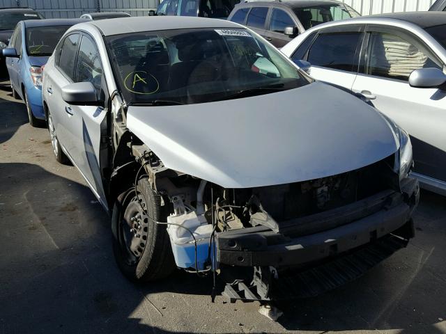 1N4AB7AP9EN853337 - 2014 NISSAN SENTRA S SILVER photo 1