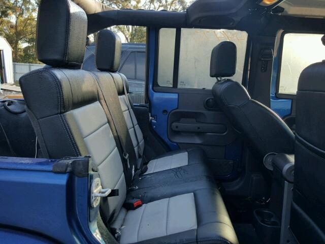 1J8GA59159L712481 - 2009 JEEP WRANGLER U BLUE photo 6