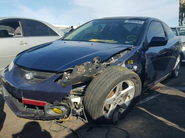 JH4DC54874S010619 - 2004 ACURA RSX BLUE photo 10