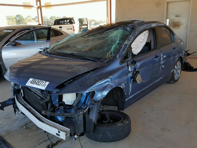 2HGFA16859H324548 - 2009 HONDA CIVIC EX ლურჯი ფოტო 2