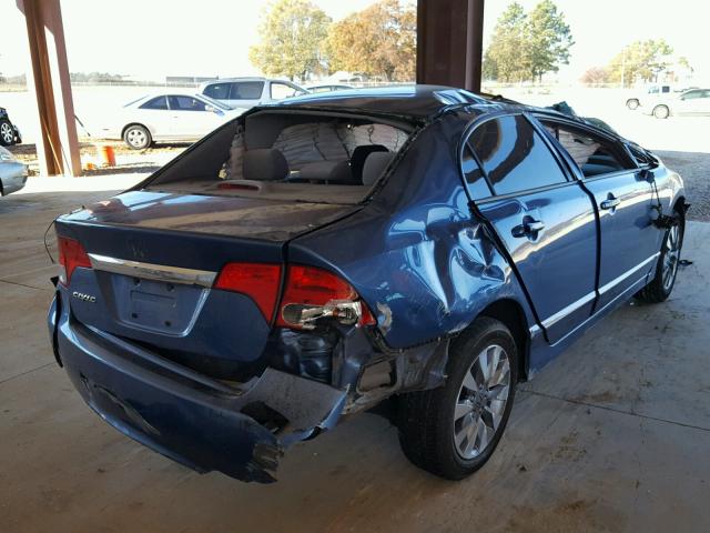 2HGFA16859H324548 - 2009 HONDA CIVIC EX ლურჯი ფოტო 4