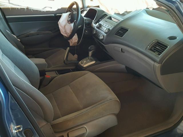 2HGFA16859H324548 - 2009 HONDA CIVIC EX ლურჯი ფოტო 5