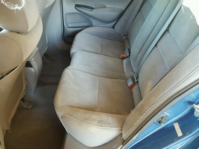 2HGFA16859H324548 - 2009 HONDA CIVIC EX ლურჯი ფოტო 6