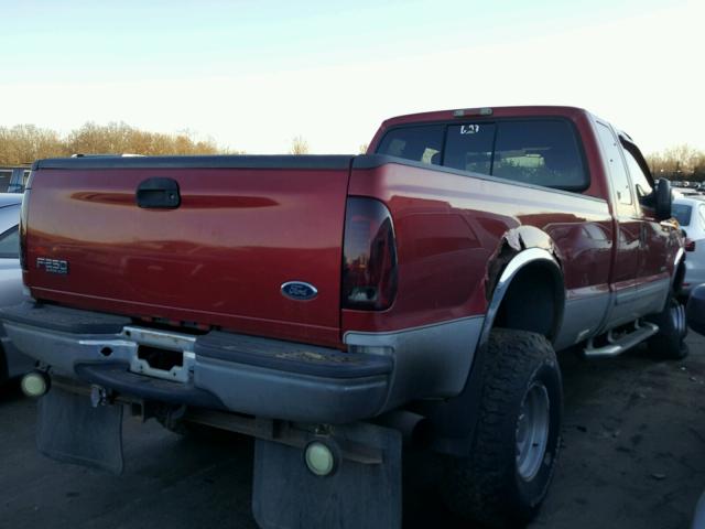 1FTNX21F92EA07826 - 2002 FORD F250 SUPER RED photo 4