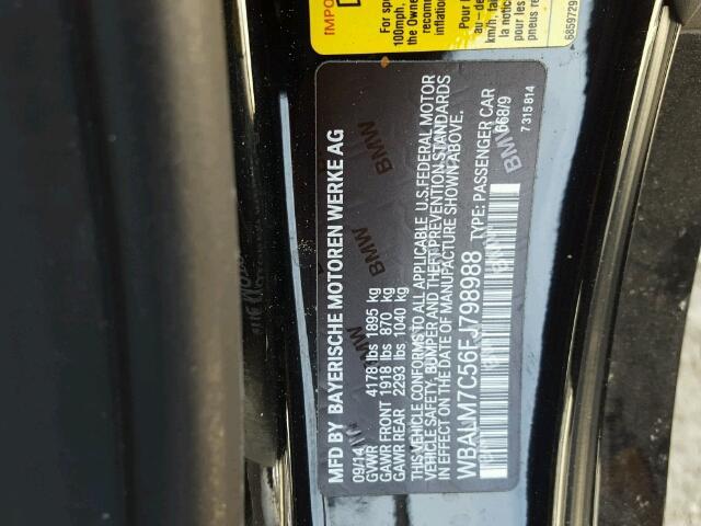 WBALM7C56FJ798988 - 2015 BMW Z4 SDRIVE3 黑色 照片 10