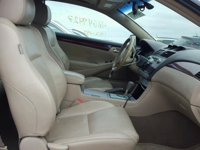 4T1CA30P55U044077 - 2005 TOYOTA CAMRY SOLA WHITE photo 5