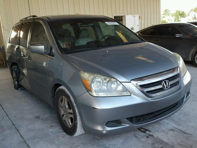 5FNRL386X6B080989 - 2006 HONDA ODYSSEY EX GRAY photo 1