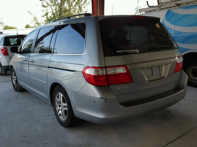 5FNRL386X6B080989 - 2006 HONDA ODYSSEY EX GRAY photo 3