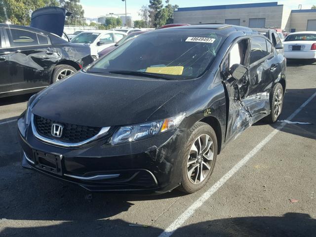 19XFB2F81FE246780 - 2015 HONDA CIVIC EX BLACK photo 2