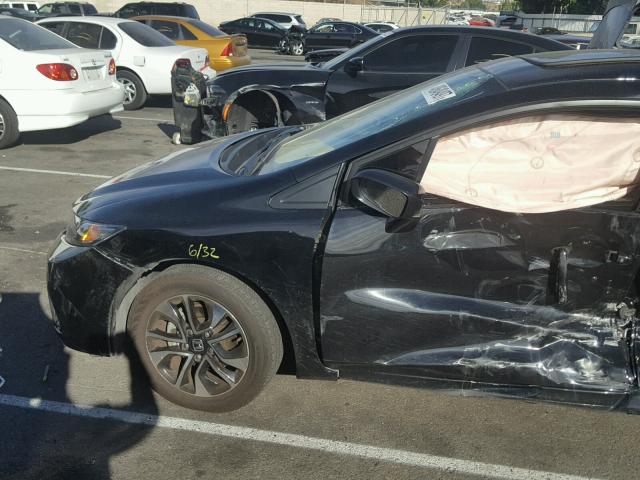 19XFB2F81FE246780 - 2015 HONDA CIVIC EX შავი ფოტო 9