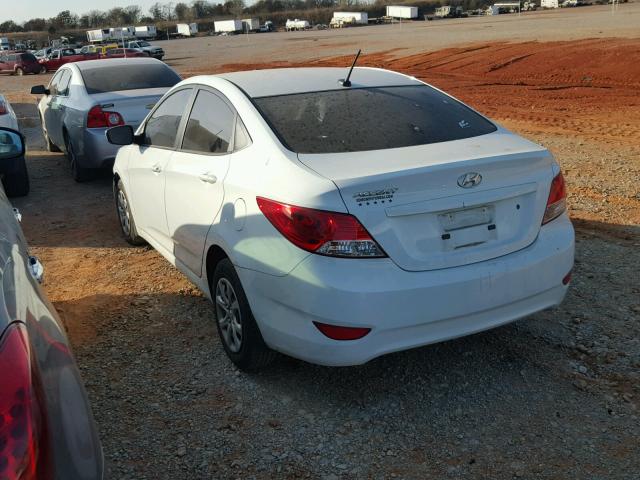 KMHCT4AEXCU218316 - 2012 HYUNDAI ACCENT GLS WHITE photo 3