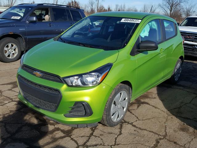 KL8CB6SA5GC624992 - 2016 CHEVROLET SPARK LS GREEN photo 2