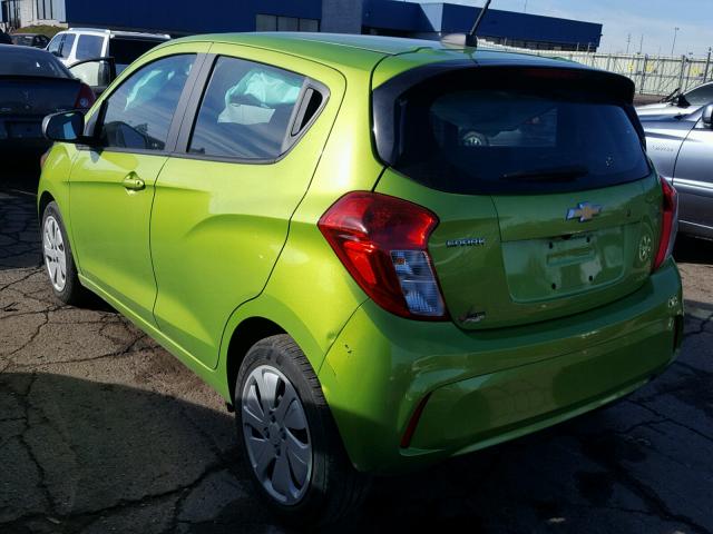 KL8CB6SA5GC624992 - 2016 CHEVROLET SPARK LS GREEN photo 3