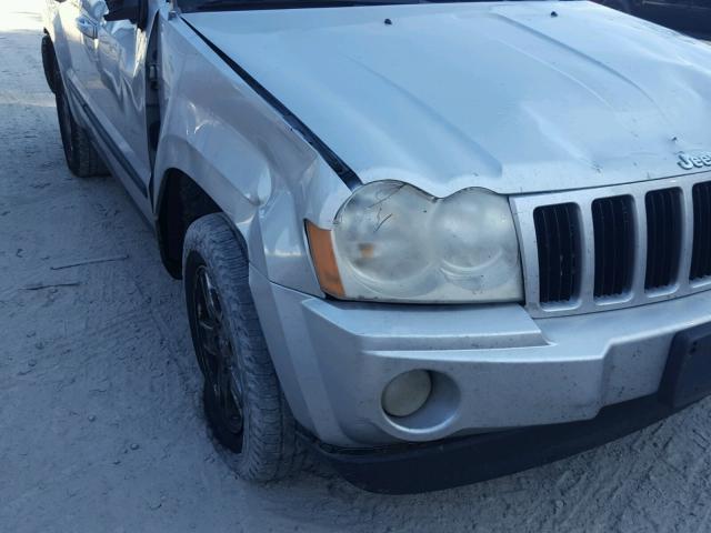 1J8HS48P57C552617 - 2007 JEEP GRAND CHER SILVER photo 9