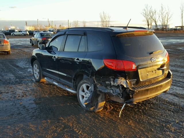 5NMSH73E08H219926 - 2008 HYUNDAI SANTA FE S 黑色 照片 3