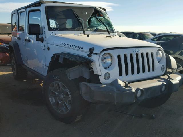 1C4BJWFG2GL103717 - 2016 JEEP WRANGLER U WHITE photo 1
