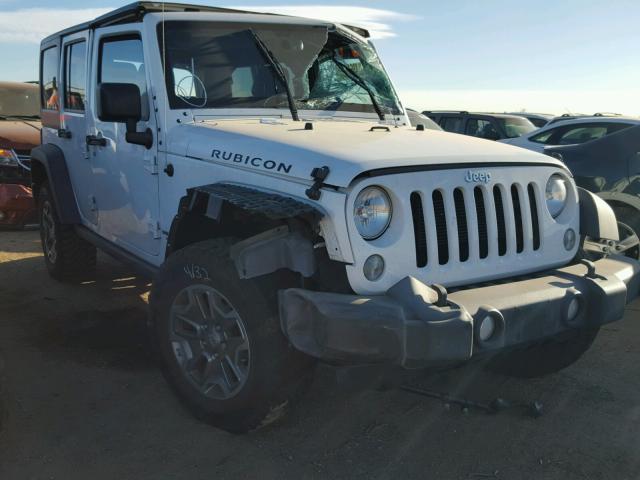 1C4BJWFG2GL103717 - 2016 JEEP WRANGLER U WHITE photo 1