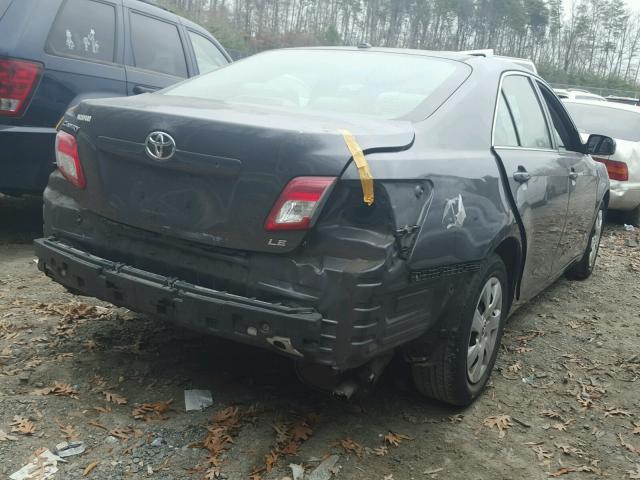 4T4BF3EK5BR167468 - 2011 TOYOTA CAMRY BASE GRAY photo 4