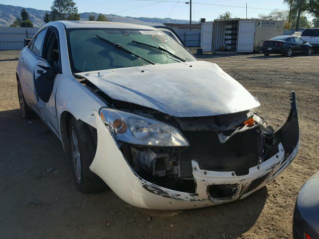 1G2ZG58N474109472 - 2007 PONTIAC G6 BASE WHITE photo 1