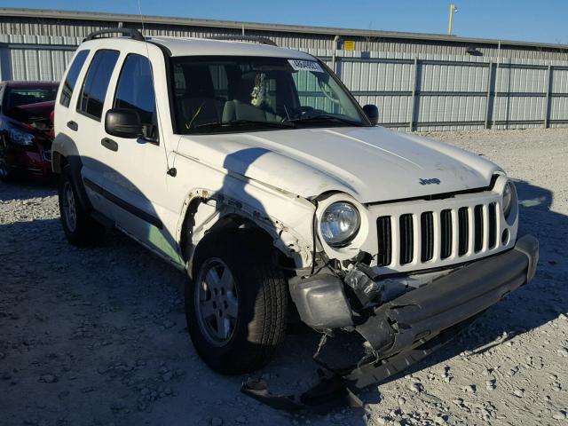 1J4GL48K26W166040 - 2006 JEEP LIBERTY SP WHITE photo 1