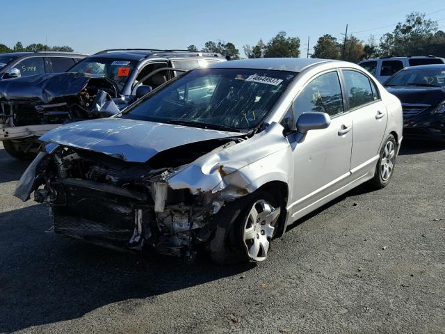 1HGFA16506L111902 - 2006 HONDA CIVIC LX SILVER photo 2