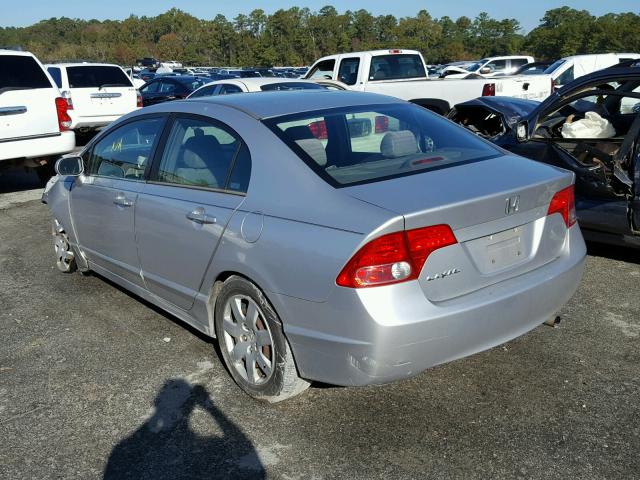 1HGFA16506L111902 - 2006 HONDA CIVIC LX SILVER photo 3