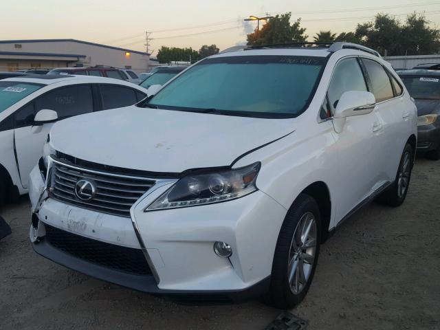 2T2ZK1BAXEC139719 - 2014 LEXUS RX 350 WHITE photo 2