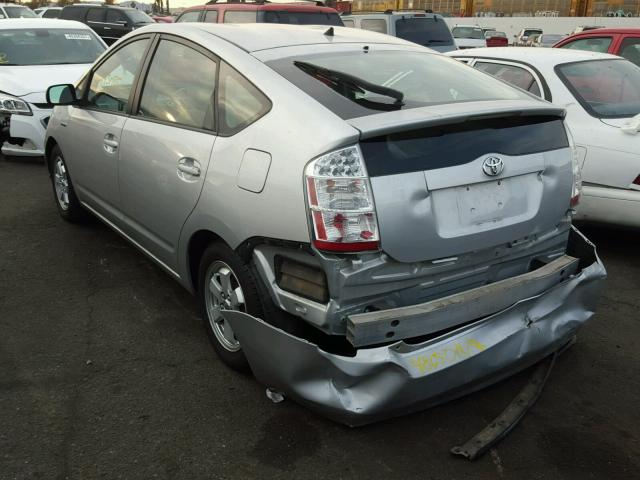 JTDKB20U987773702 - 2008 TOYOTA PRIUS SILVER photo 3