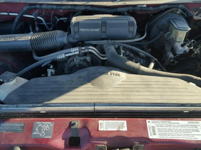 1B7HC16Y7TS563598 - 1996 DODGE RAM 1500 RED photo 7