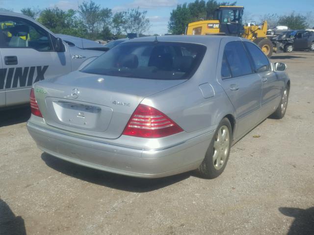 WDBNG83J56A473804 - 2006 MERCEDES-BENZ S 430 4MAT SILVER photo 4