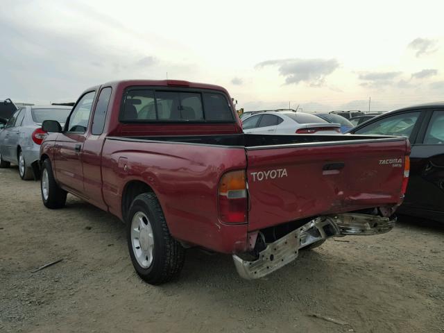 4TAVL52N4XZ504670 - 1999 TOYOTA TACOMA XTR BURGUNDY photo 3