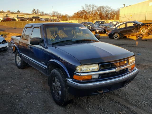 1GCDT13W12K133744 - 2002 CHEVROLET S TRUCK S1 BLUE photo 1