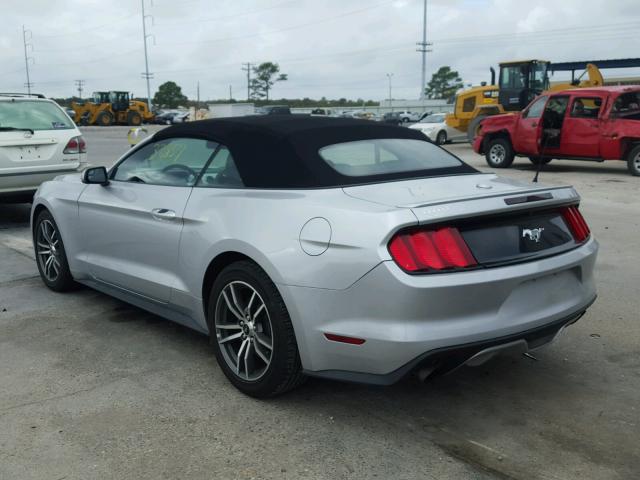 1FATP8UH1G5318770 - 2016 FORD MUSTANG SILVER photo 3